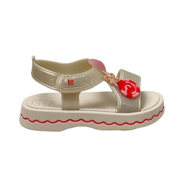 Sandália Duo Zaxynina Infantil Menina 19440 Off White