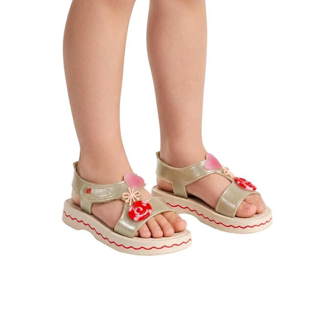 Sandália Duo Zaxynina Infantil Menina 19440 Off White