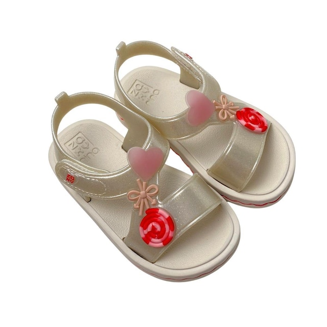 Sandália Duo Zaxynina Infantil Menina 19440 Off White