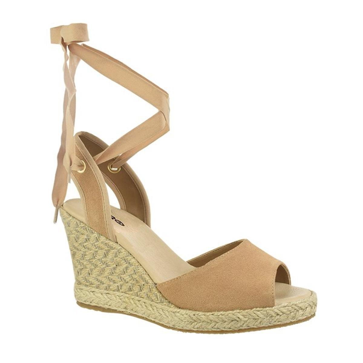 Sandália Espadrilha Bottero Anabela Verão Feminina - Bege | Zattini