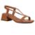 Sandália F. Salto Bloco Médio Tiras C/Strass Bebecê T5287447 - Marrom