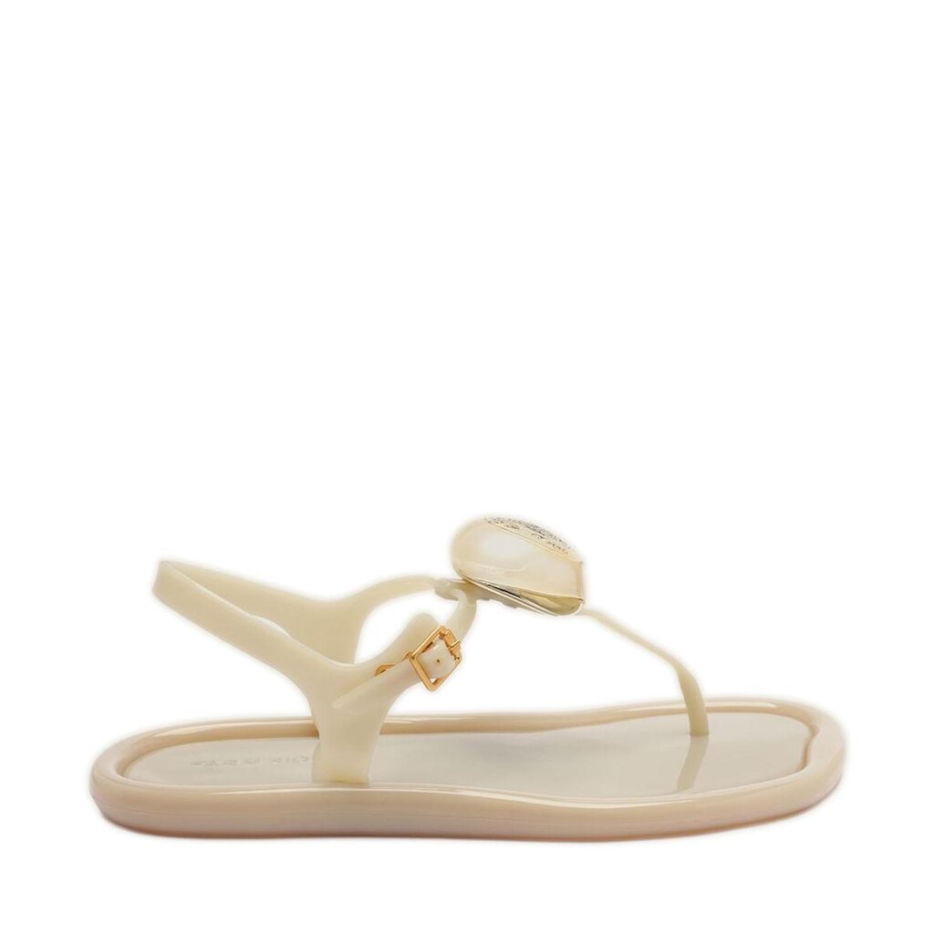 Sandália Farm Rasteira Jelly Slim Max Selo Ivory