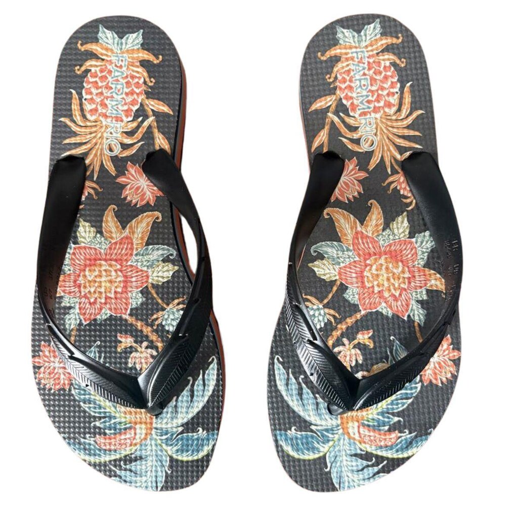 Sandália Farm Salto Tira Tex Amalfi Feminino Preto