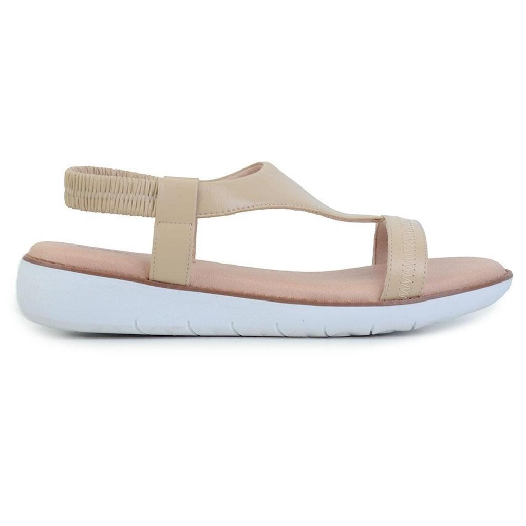 Sandália Feminina 365 Soft Couro Bege - 8797