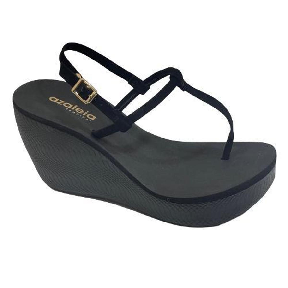 Azaleia Feminina Sandalia Anabela Azaleia Lev Sandália Azaleia