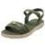 Sandalia Feminina Anabela Conforto Baixa Moda Azaleia Emily - Verde