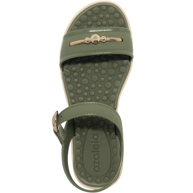 Sandalia Feminina Anabela Conforto Baixa Moda Azaleia Emily