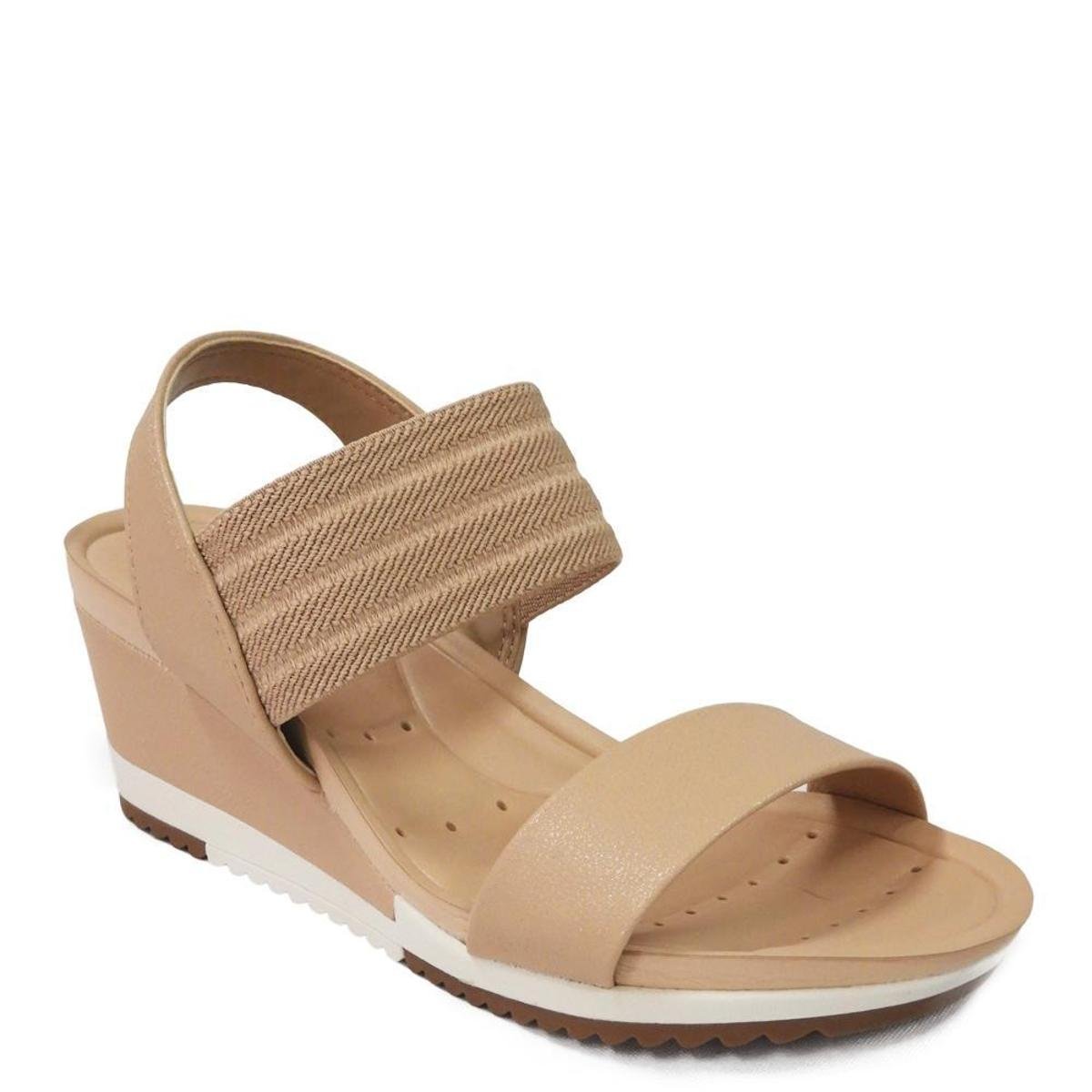 Sandália Feminina Anabela Elástico Modare Conforto 7123.107 - Nude Napa - 34 Menor preço em Sandália Feminina Anabela Elástico Modare Conforto 7123.107 - Nude Napa - 34