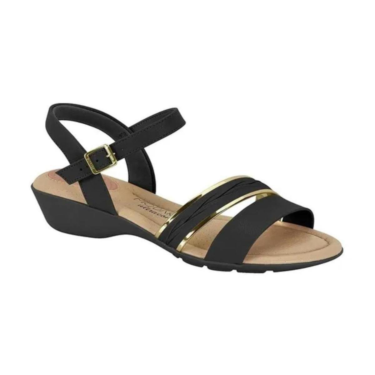 Sandália Feminina Anabela Modare Ultraconfort 7167.102 - Preto Menor preço em Sandália Feminina Anabela Modare Ultraconfort 7167.102 - Preto