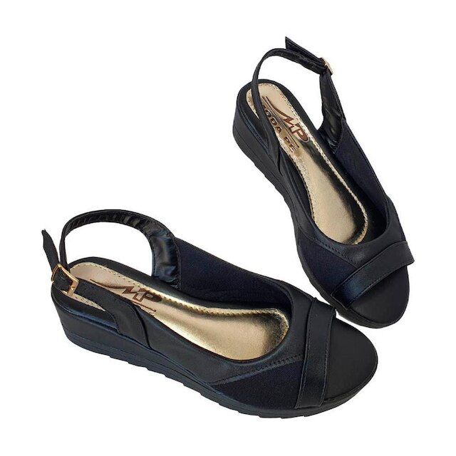 Sandália Feminina Anabela Super Conforto Joanetes Moda Pé