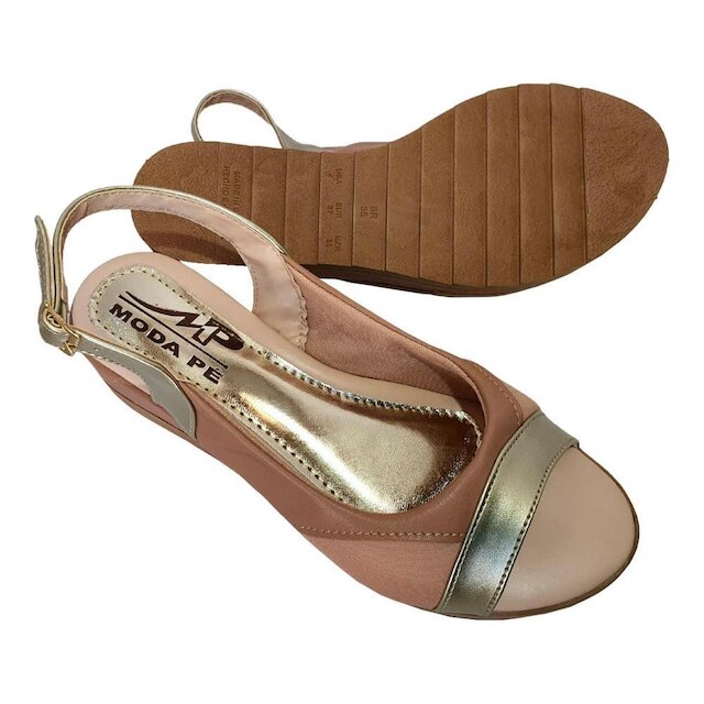 Sandália Feminina Anabela Super Conforto Joanetes Moda Pé
