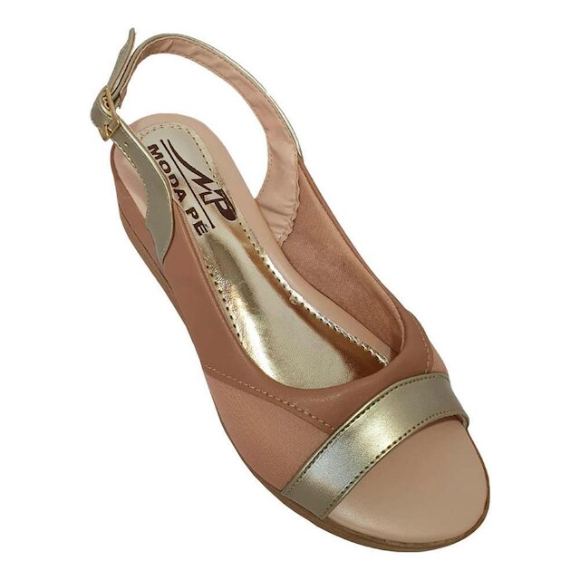 Sandália Feminina Anabela Super Conforto Joanetes Moda Pé