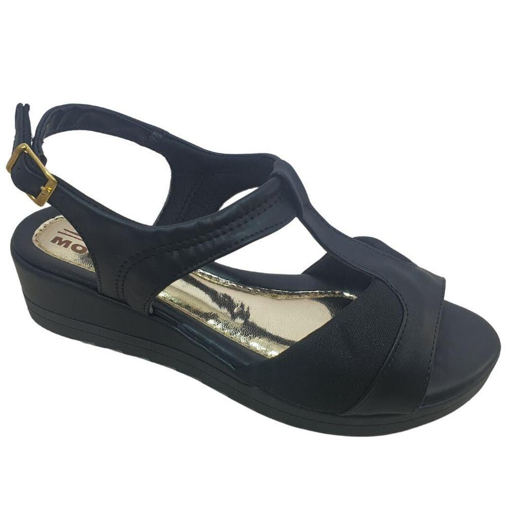 Sandália Feminina Anabela Super Conforto Moda Pé