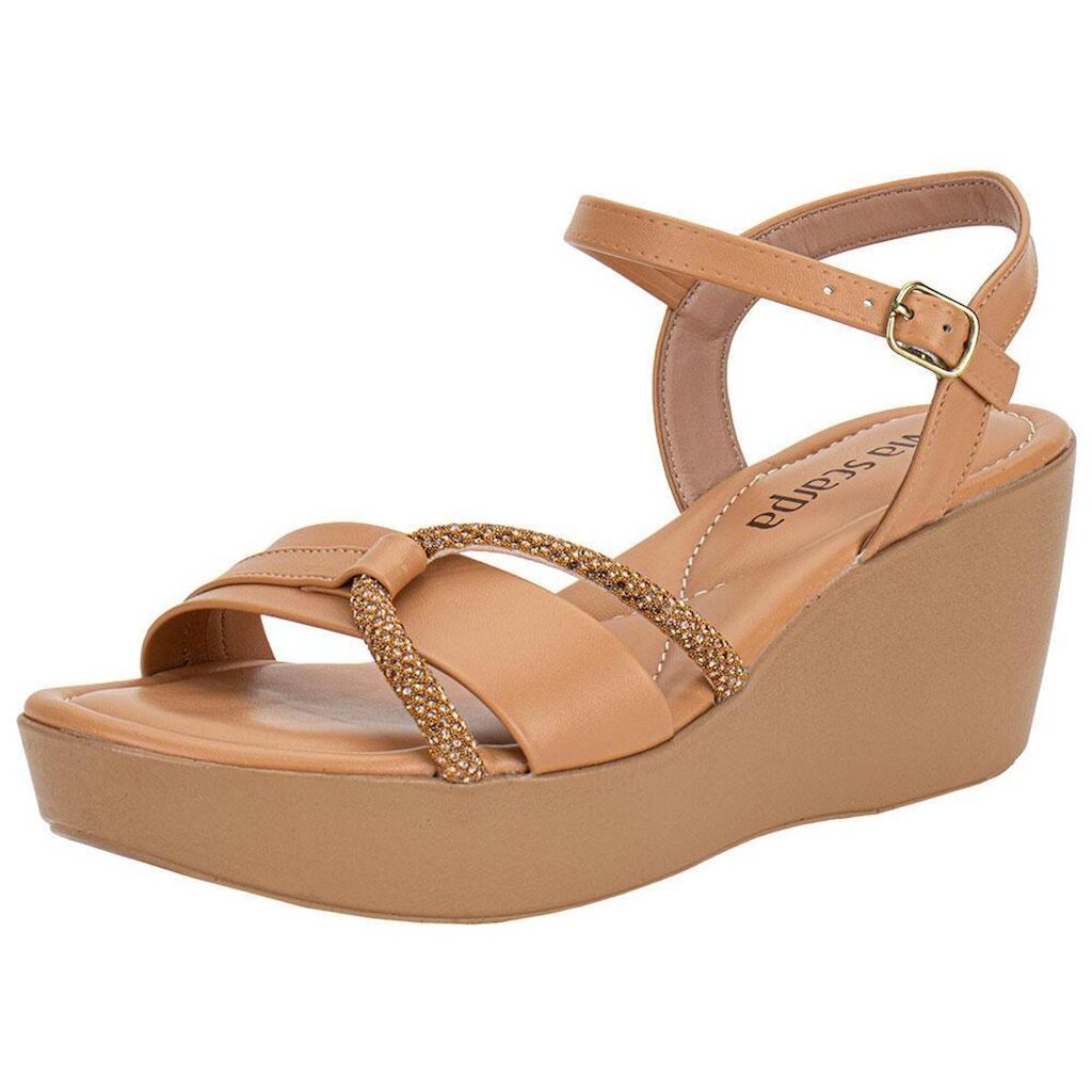 Sandália Feminina Anabela Via Scarpa 175718841