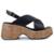Sandália Feminina Azillê Anabela Preta - 5047 - Preto