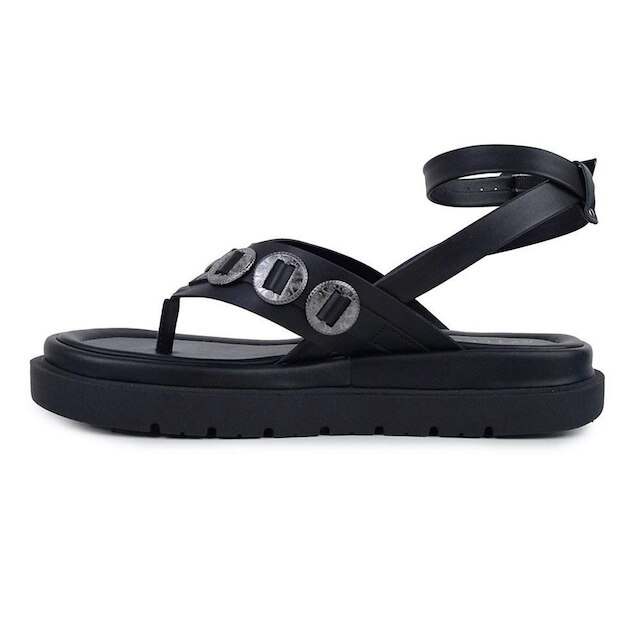 Sandália Feminina Azillê Plataforma Preta - 50380
