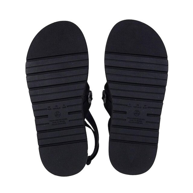Sandália Feminina Azillê Plataforma Preta - 50380