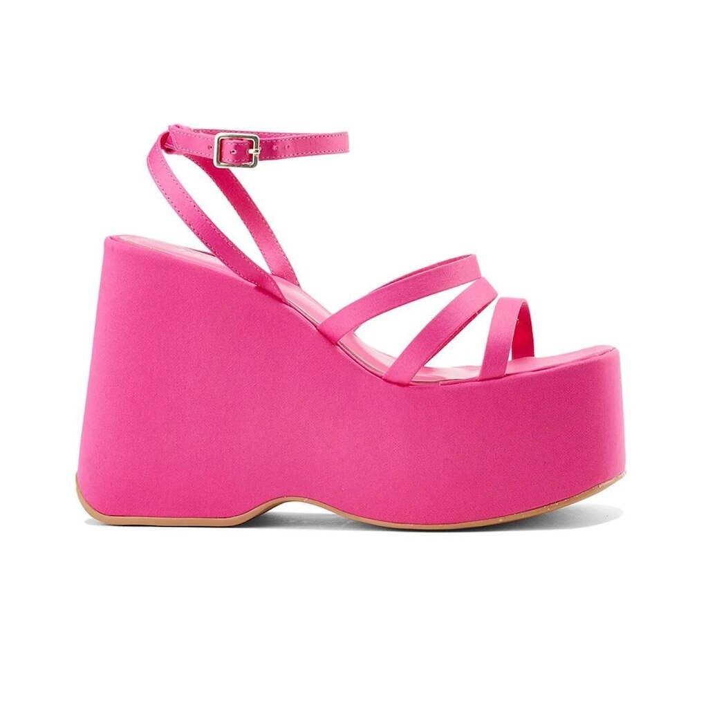 Sandália Feminina Bebecê Plataforma Rosa - T9915