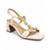 Sandália Feminina Beira Rio Salto Bloco Napa Turim Branco Off - 36 - Off White