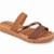 Sandália Feminina Benévola Comfort Papete Slide Palmilha EVA Macia Antiderrapante Fácil de Calçar - Avelã