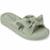 Sandália Feminina Benévola Comfort Slide Laço Palmilha Macia Anatômica Nobuck Sintético Confortável - Verde