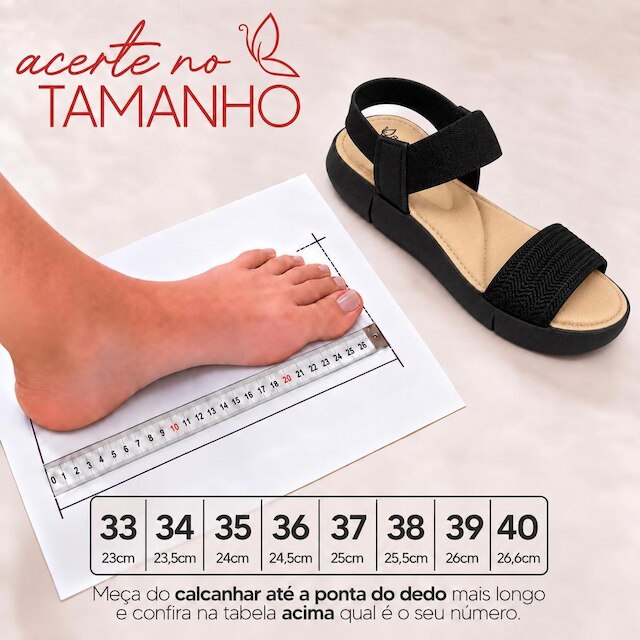 Sandália Feminina Benévola Conforto Calce Fácil Solado EVA Antiderrapante Palmilha Acolchoada