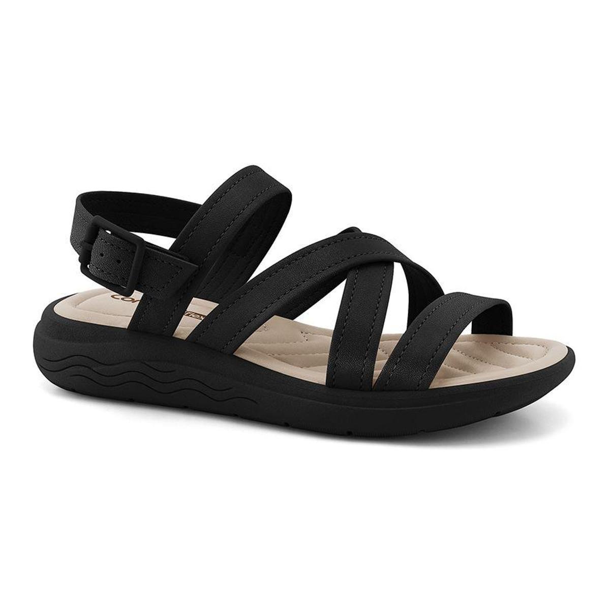 Sandália Feminina Comfortflex 2261401 Menor preço em Sandália Feminina Comfortflex 2261401
