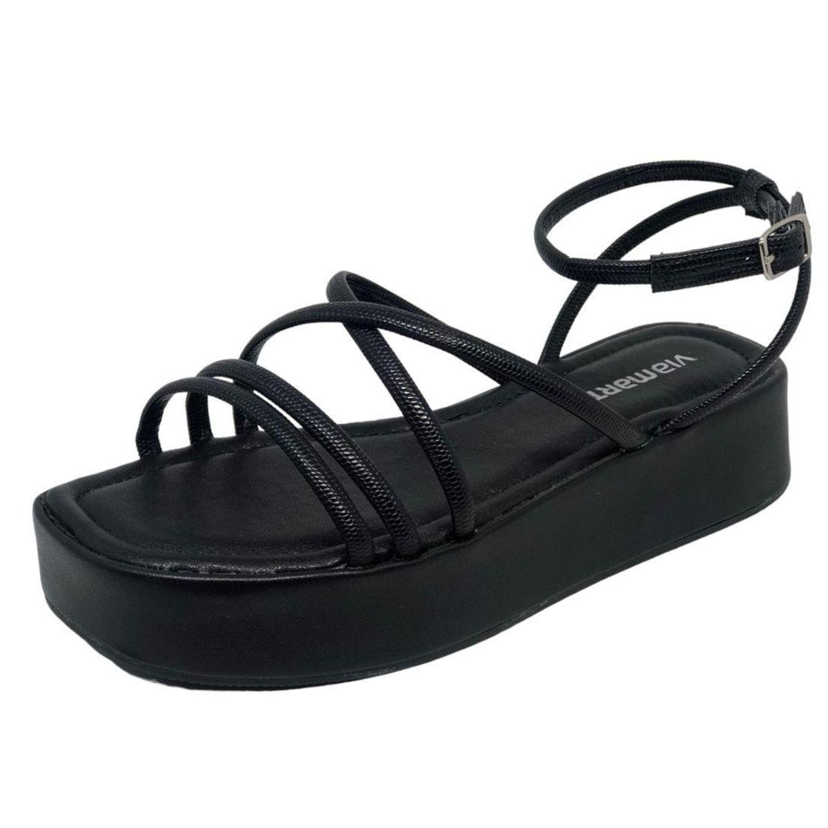 Sandalia Feminina Conforto Flat Via Marte 23-18404 Menor preço em Sandalia Feminina Conforto Flat Via Marte 23-18404