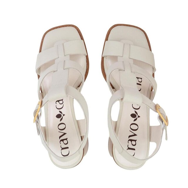 Sandália Feminina Cravo e Canela Classic Branca Off - 1094CC
