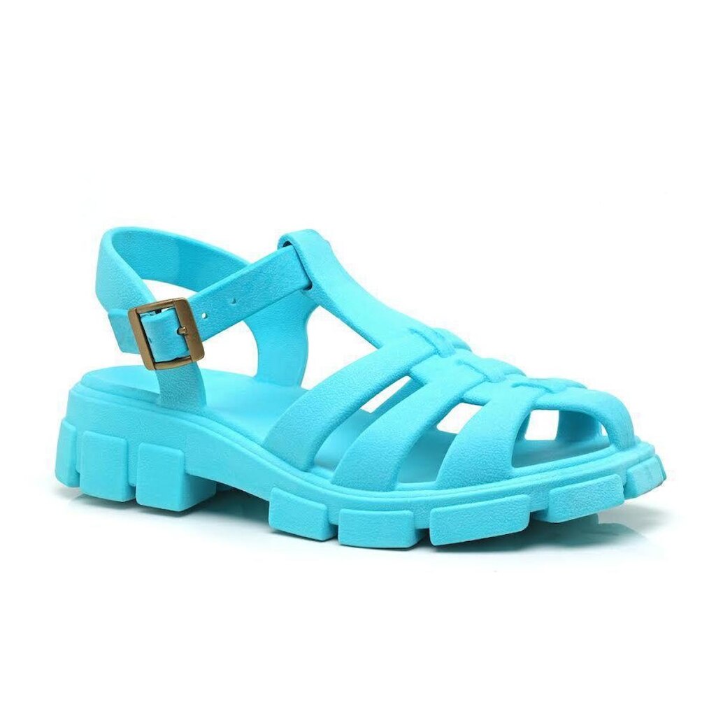 Sandália Feminina Fisherman Comfort Sola Tratorada Cabedal Aranha