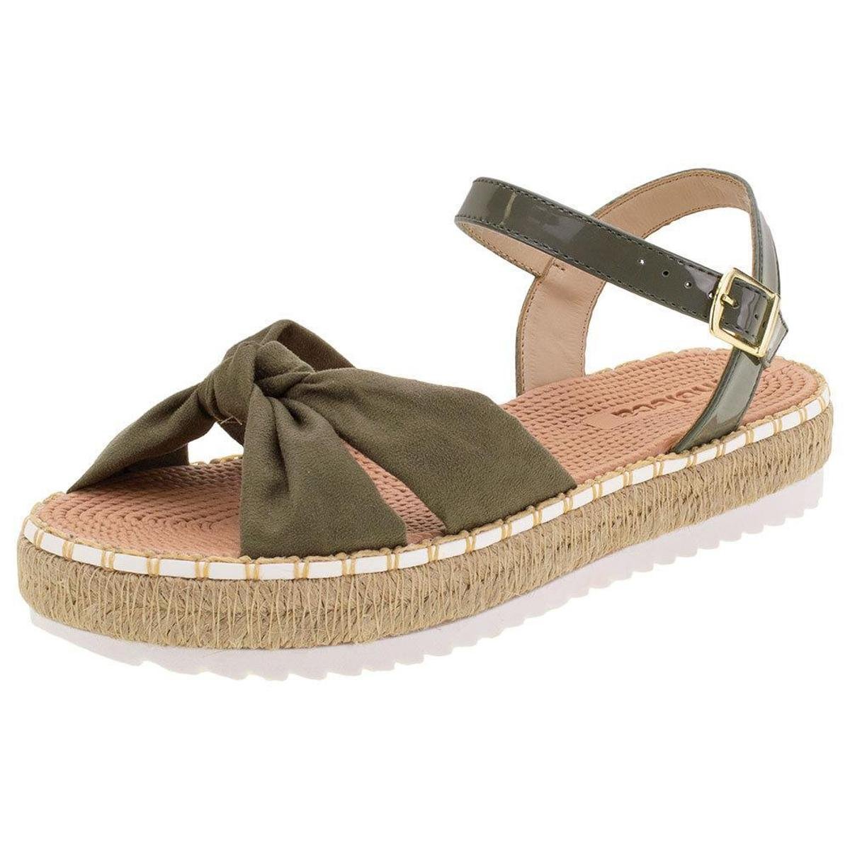 Sandália Feminina Flat Moleca - 5447408 - Verde Menor preço em Sandália Feminina Flat Moleca - 5447408 - Verde