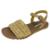 Sandália Feminina Flatform Artesanal Moderna Couro New Face - Marrom
