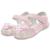 Sandália Feminina Infantil Menina Coração Pérolas - Rosa
