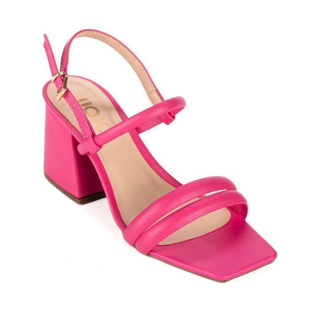 Sandália Feminina Jjojo Moda Otaviana Salto Médio 7 Cm