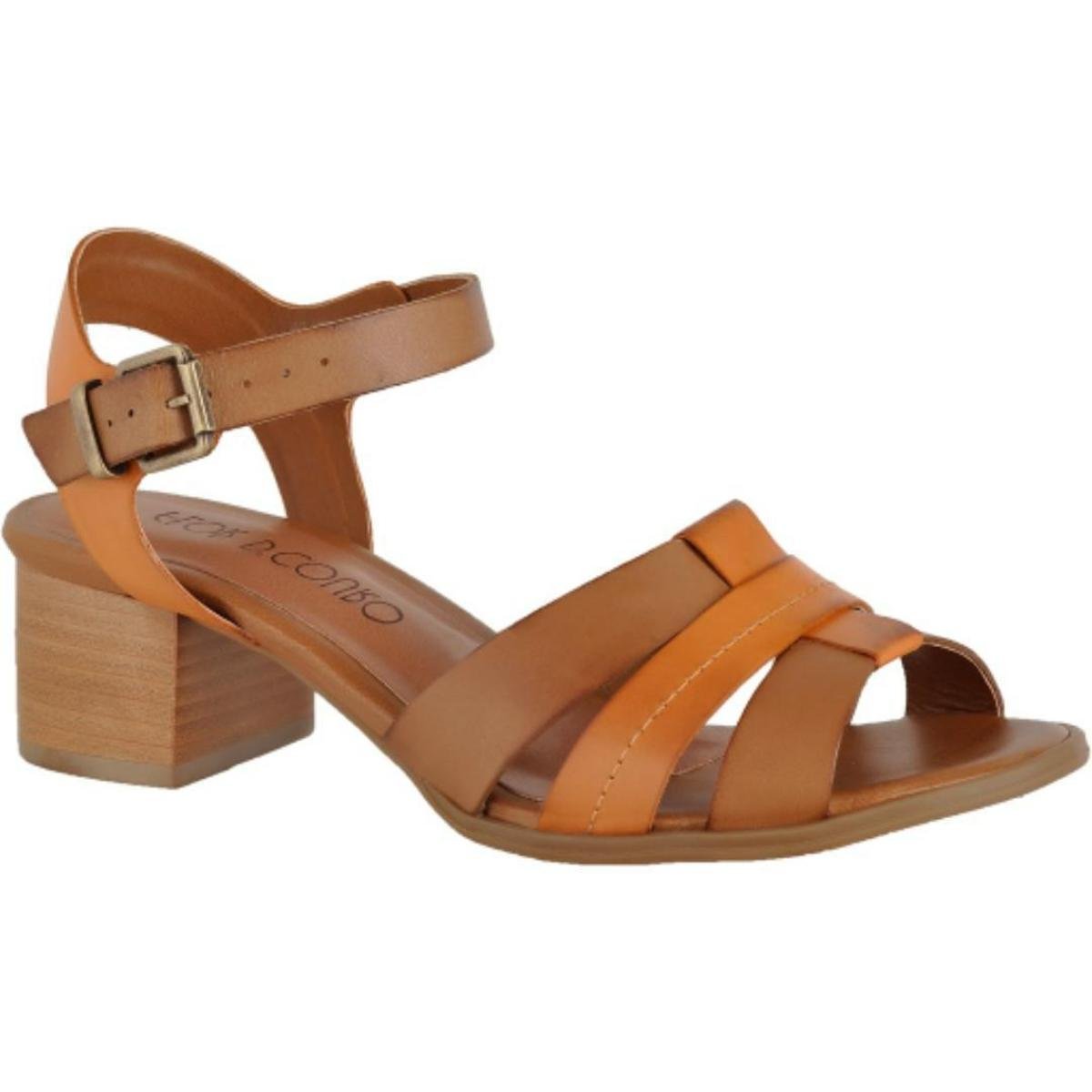 Sandalia Feminina Leve Em Couro Legitimo Salto Baixo Confortavel Menor preço em Sandalia Feminina Leve Em Couro Legitimo Salto Baixo Confortavel