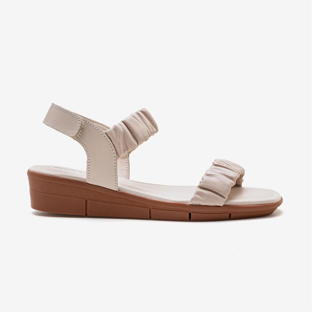 Sandália Feminina Lia Couro Off White