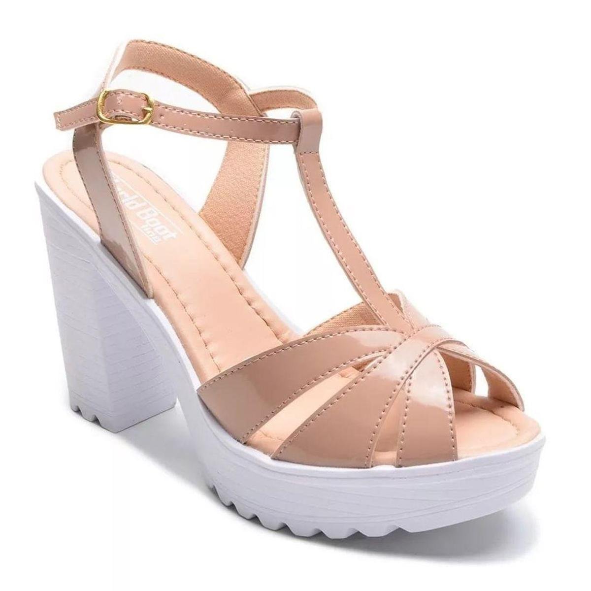 Sandália Feminina Meia Pata com Tiras Lançamento Linda Menor preço em Sandália Feminina Meia Pata com Tiras Lançamento Linda