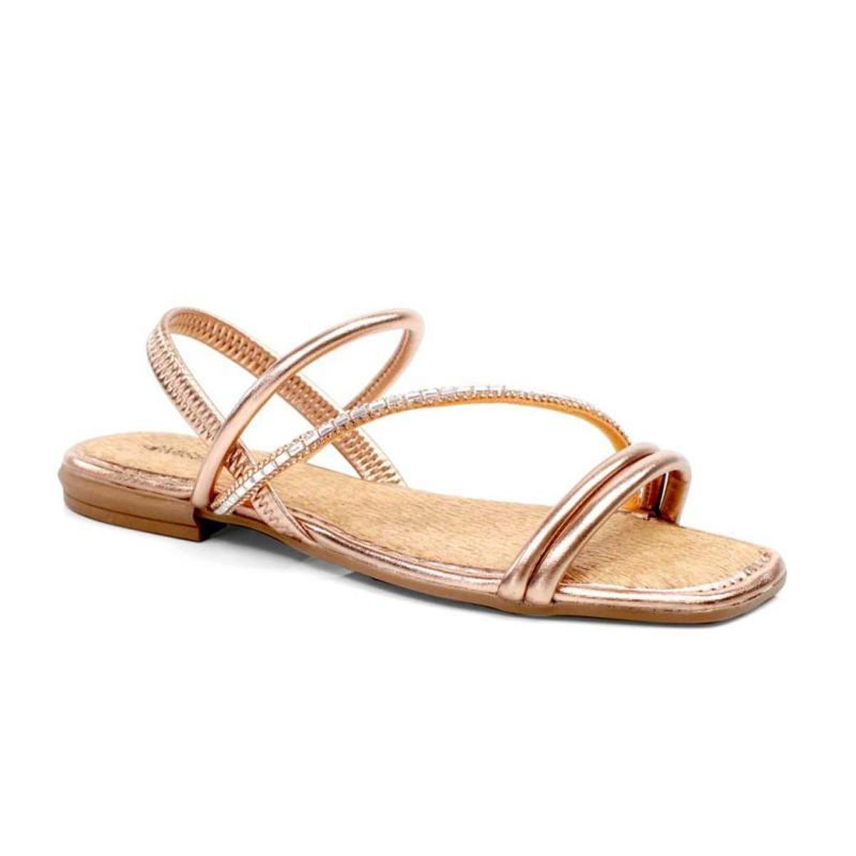 Sandália Feminina Mississipi Q7444 - Rosê Menor preço em Sandália Feminina Mississipi Q7444 - Rosê