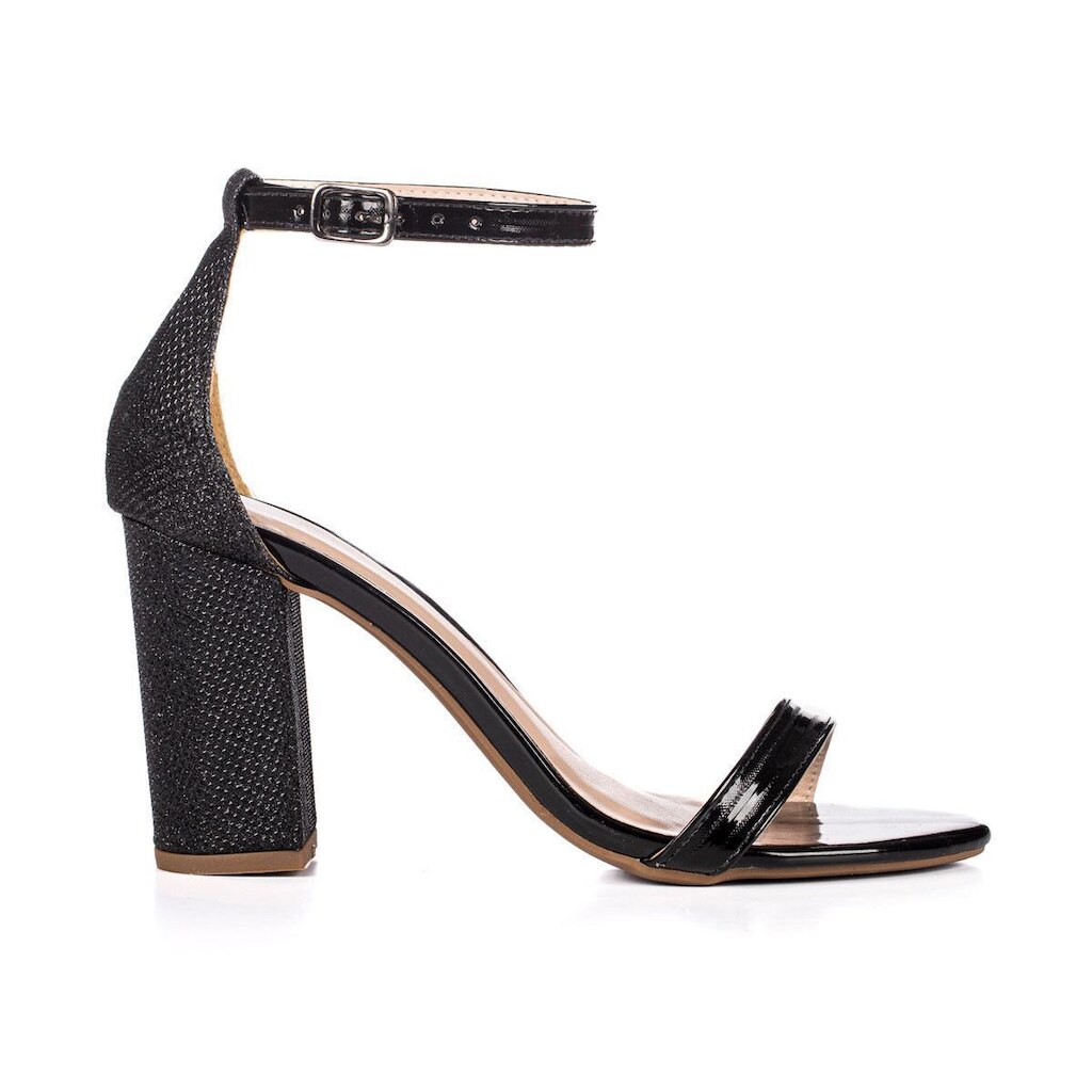 Sandália Feminina Moda Rita Salto Grosso Alto 9cm