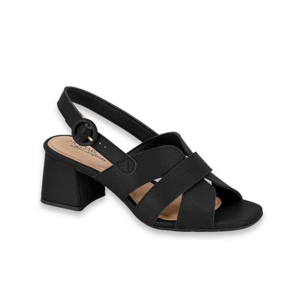 Sandalia Feminina Modare Confortavel Salto Bloco Medio Moda Festa/Casual em H Ref: 7172.125