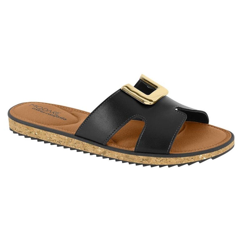 Sandalia Feminina Modare H Confortavel Esporão Fascite Macia Leve Ref: 7141.258
