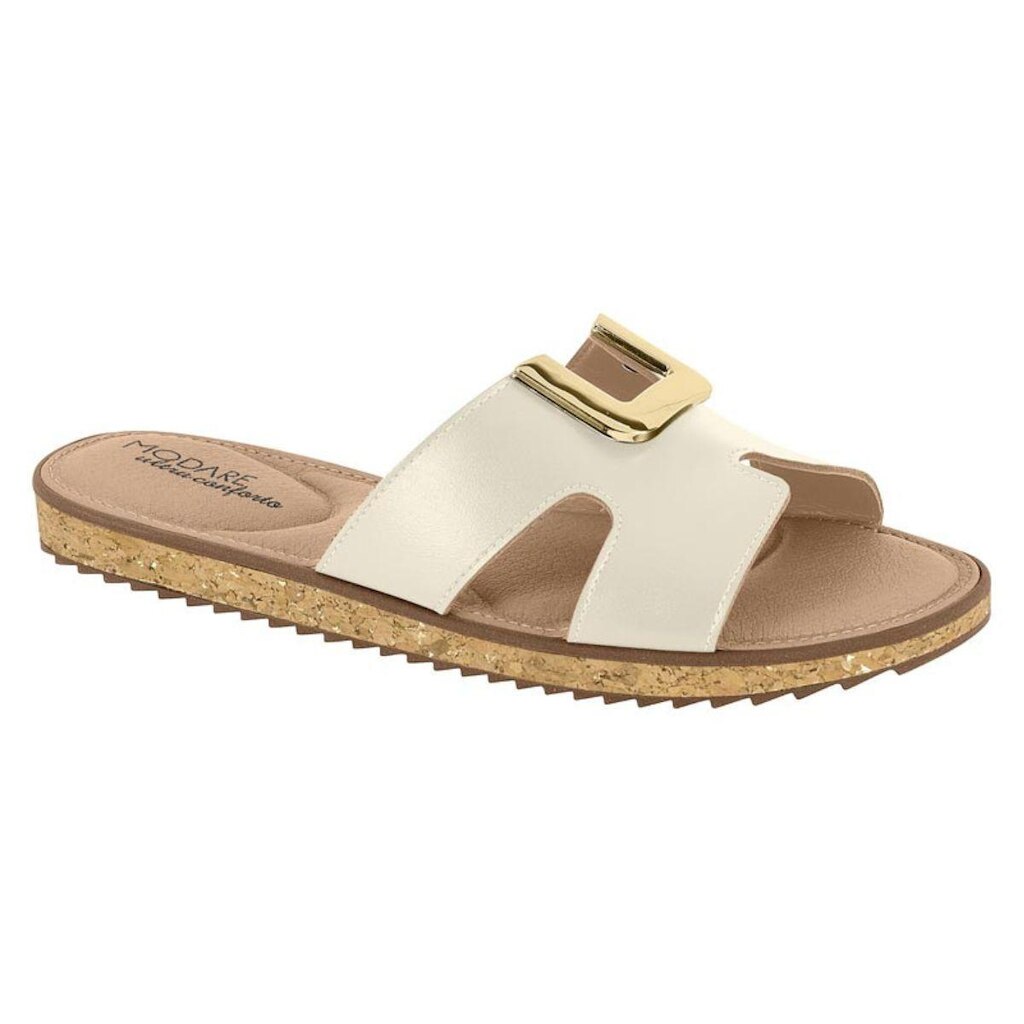 Sandalia Feminina Modare H Confortavel Esporão Fascite Macia Leve Ref: 7141.258