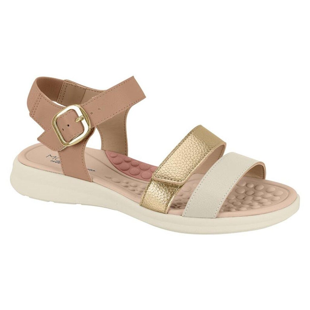 Sandalia Feminina Modare Ortopedica Esporão Fascite Plantar Elastico Tiras Ref: 7174.127