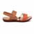 Sandália Feminina Modare Ultraconforto 7125.233 Elástico com Detalhe Dourado - Nude