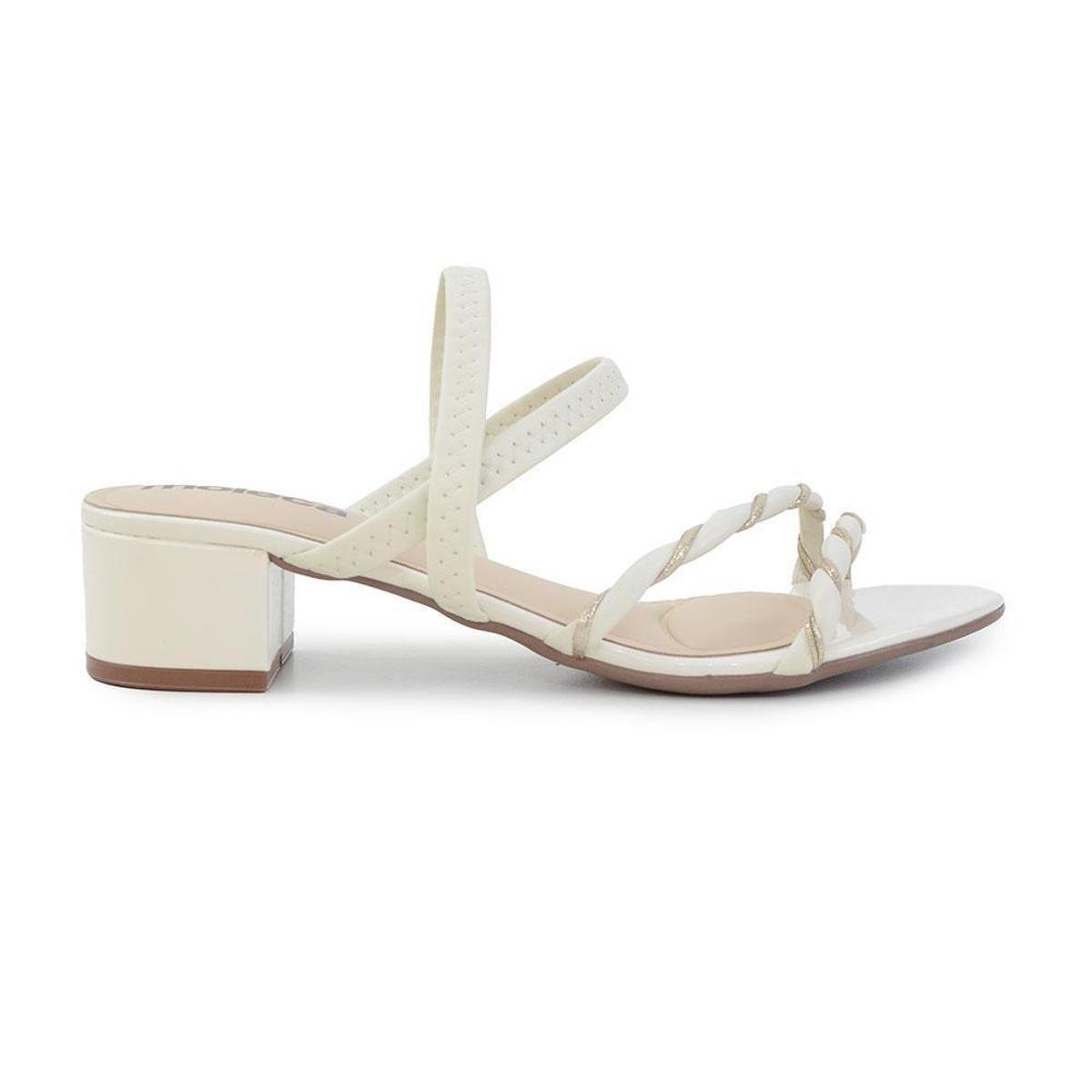 Sandália Feminina Moleca Branca Off - 5259 - Branco Menor preço em Sandália Feminina Moleca Branca Off - 5259 - Branco