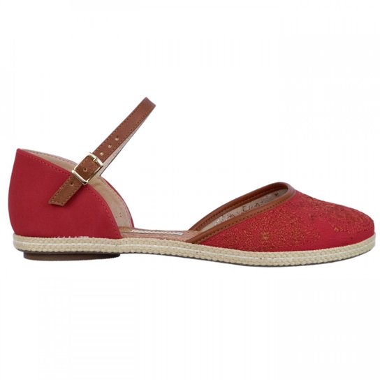 Sandália Feminina Moleca Espadrille 5271.117 - Coral