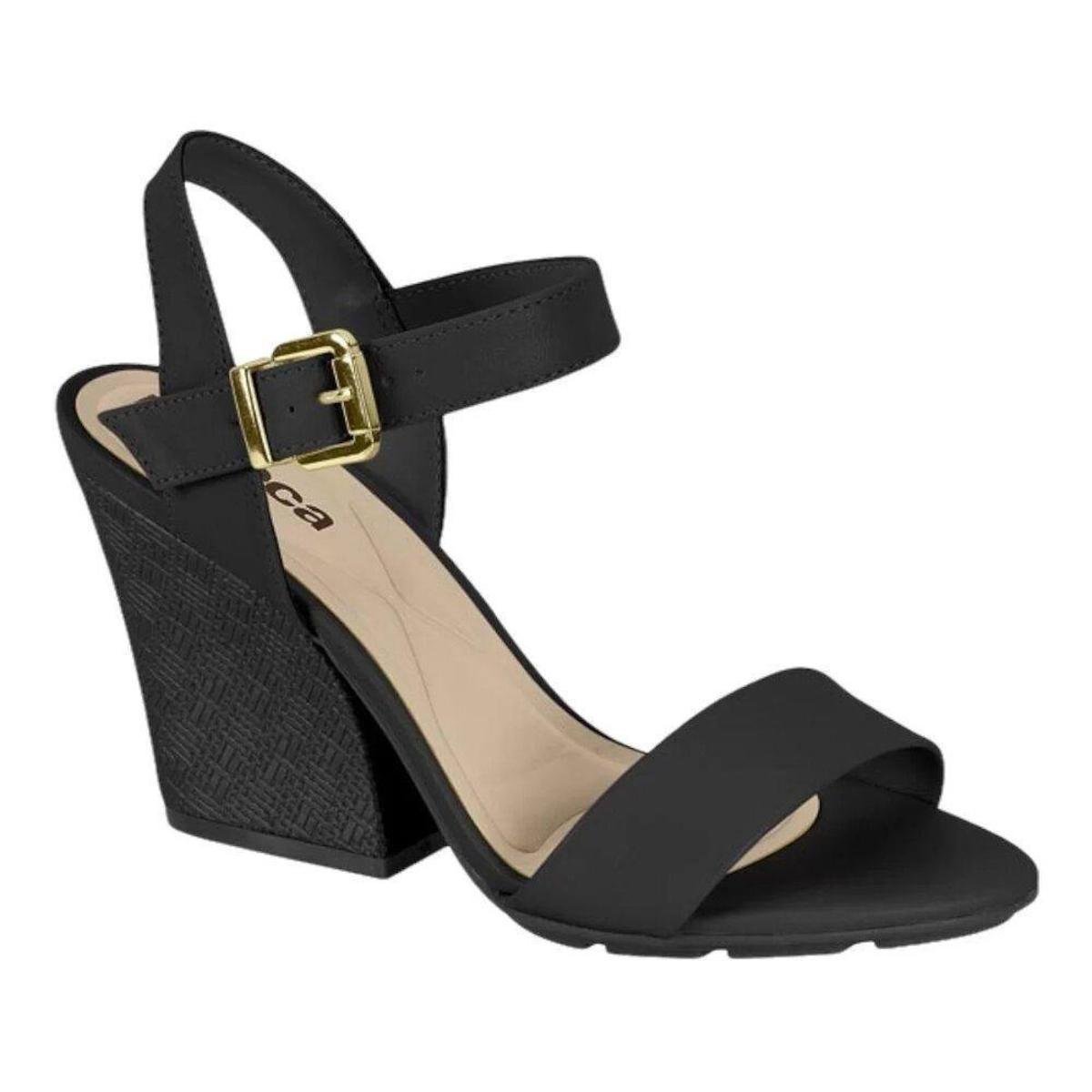 Sandalia Feminina Moleca Salto Anabela Delicada 5222760 - Bege Menor preço em Sandalia Feminina Moleca Salto Anabela Delicada 5222760 - Bege