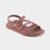 Sandalia Feminina New Face Couro Natural Vegetal Confort 23928 - Bege+Coral