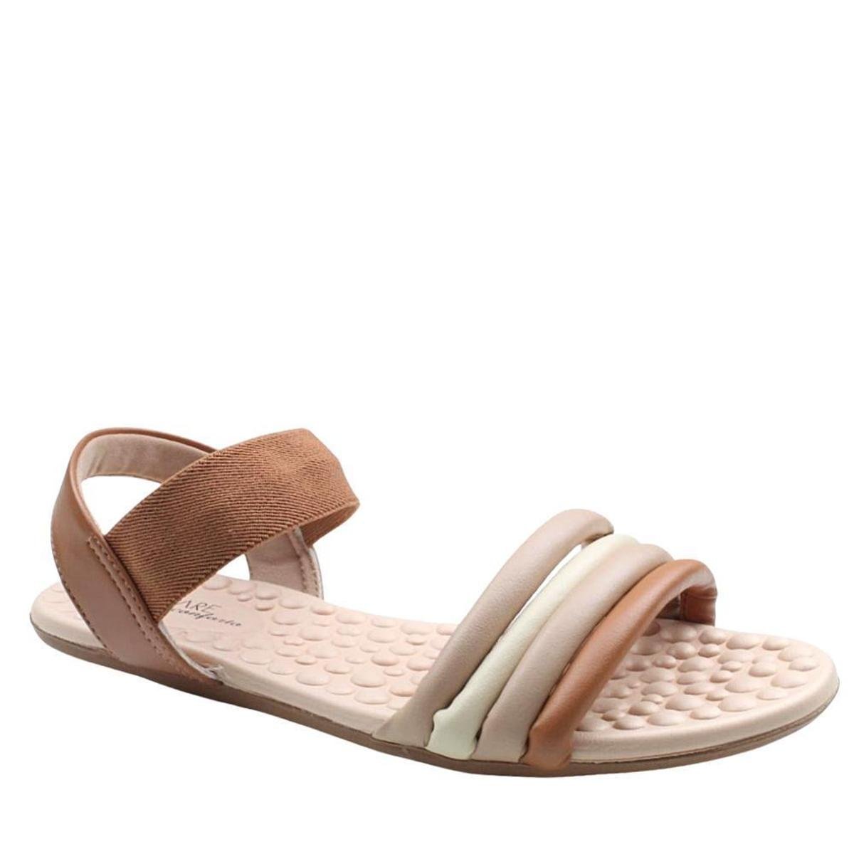Sandália Feminina Ortopédica Modare Tiras Conforto 7163.110 - Bege Camel - 38 Menor preço em Sandália Feminina Ortopédica Modare Tiras Conforto 7163.110 - Bege Camel - 38