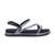 Sandalia Feminina Papete Com Tiras De Brilho Fivela Bk100 - Preto